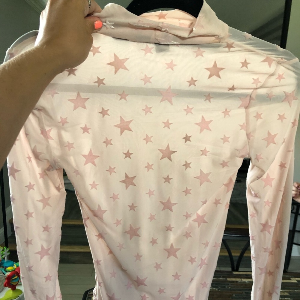 Star mesh body suit